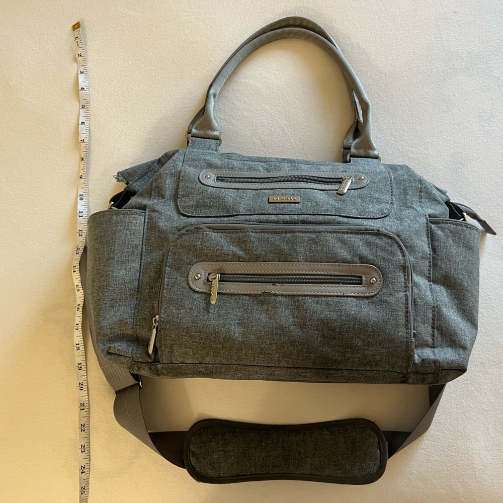 Jj Cole grey diaper bag